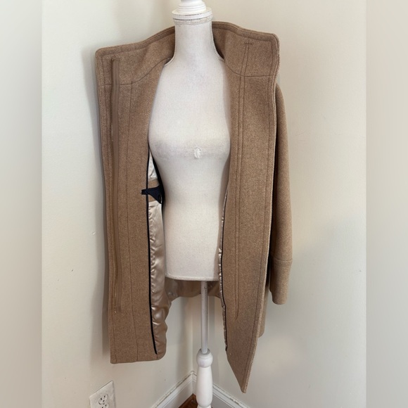 J.Crew Cocoon Wool Coat In Tan Size 4 - Picture 5 of 9